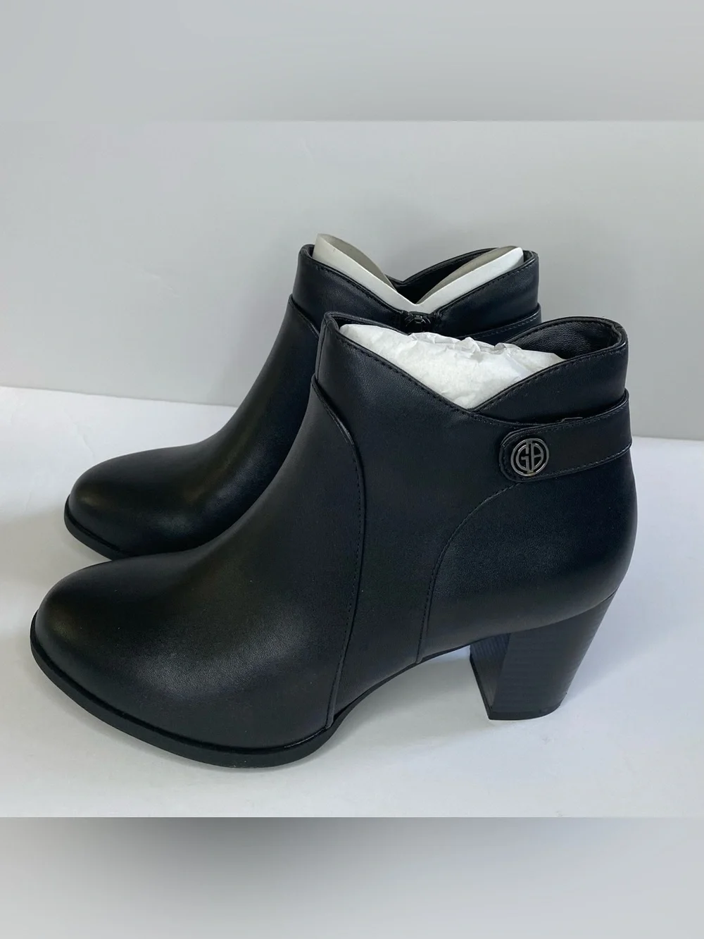 Giani Bernini Black Block Heel Ankle Bootie - NEW IN BOX